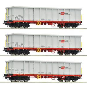 Roco 6600121 <br>3-tlg. Set: Offene Güterwagen, ÖBB
