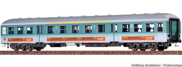 Brawa 46683 <br>Nahverkehrswagen ABn417 1./2. Kl. Jägermeister DB LED