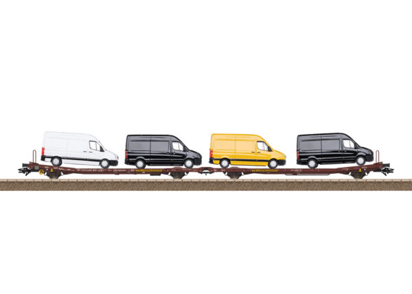 Trix 24428 <br>Flachwagen-Paar Laads TWA