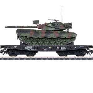 Märklin 48877 <br>Schwerlast-Flachwagen Rlmmps Leo 1A1