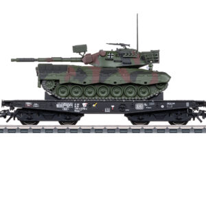 Märklin 48878 <br>Schwerlast-Flachwagen Rlmmps Leo 1A1