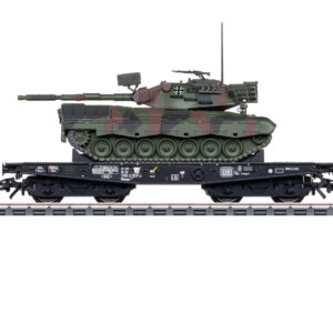 Märklin 48879 <br>Schwerlast-Flachwagen Rlmmps Leo 1A1