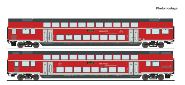 Roco 6200145 <br>2-tlg. Set: Doppelstockwagen, DB AG