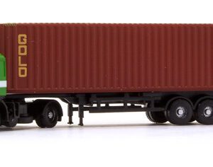 Minis LC4052 <br>MAN F90 Sattelzug, grün mit GOLD Container, Epoche IV