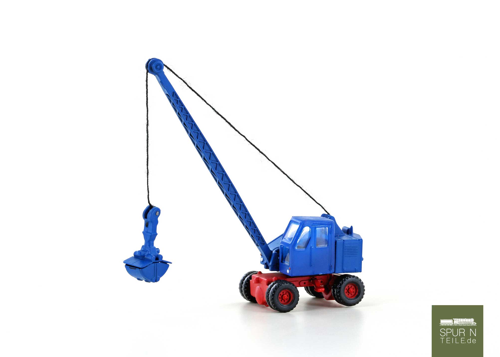 Minis LC4701 <br>Fuchs F301 Bagger, Gittermast mit Schaufel Blau / rot Minis LC4701 <br>Fuchs F301 Bagger, Gittermast mit Schaufel Blau / rot