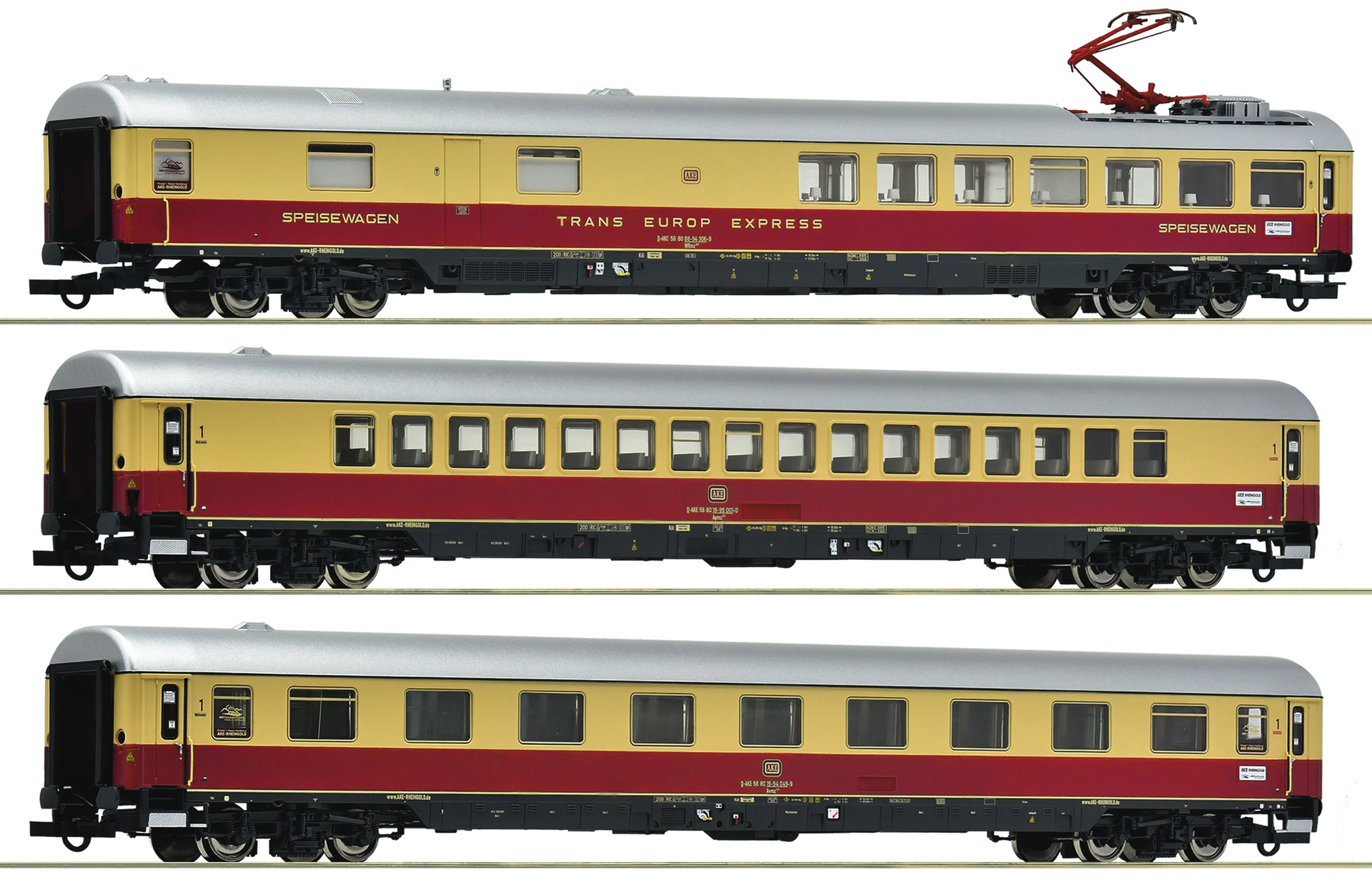 Roco 6200121 <br>3-tlg. Set 2: „Rheingold“, AKE Roco 6200121 <br>3-tlg. Set 2: „Rheingold“, AKE