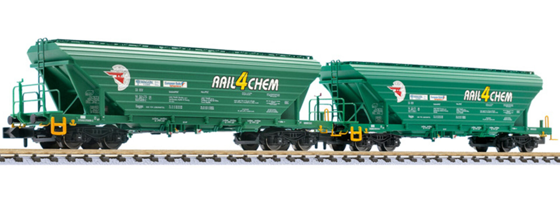 Liliput L260222 <br>2-tlg. Set Getreidetransportwagen Uagpps RAIL4CHEM Loko Trans Liliput L260222 <br>2-tlg. Set Getreidetransportwagen Uagpps RAIL4CHEM Loko Trans