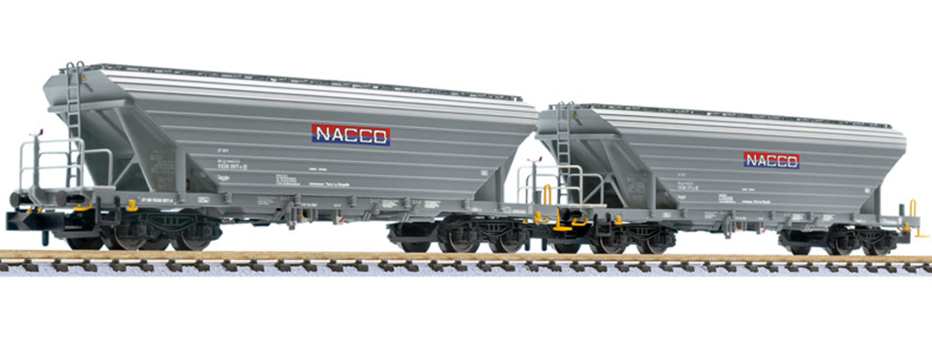 Liliput L260229 <br>2-tlg. Set Getreidetransportwagen Uagpps Naccorail Liliput L260229 <br>2-tlg. Set Getreidetransportwagen Uagpps Naccorail