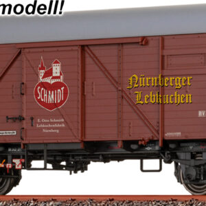 Brawa 51192 <br>Ged. Güterwagen Gmhs35 Lebkuchen-Schmidt DB