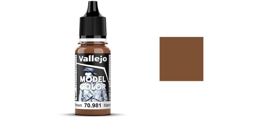 Vallejo 70981 <br>Orangebraun, matt, 18 ml Vallejo 70981 <br>Orangebraun, matt, 18 ml