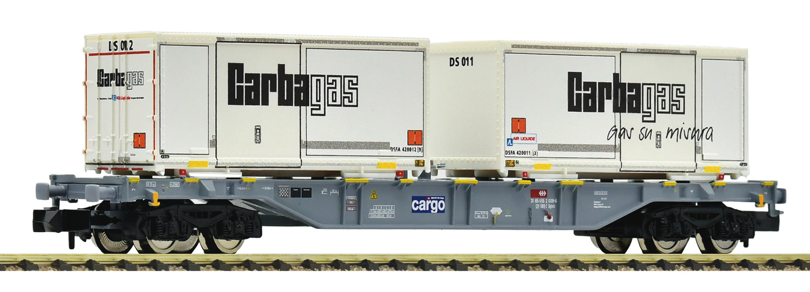 Fleischmann 6660091 <br>Containertragwagen, SBB Cargo Fleischmann 6660091 <br>Containertragwagen, SBB Cargo