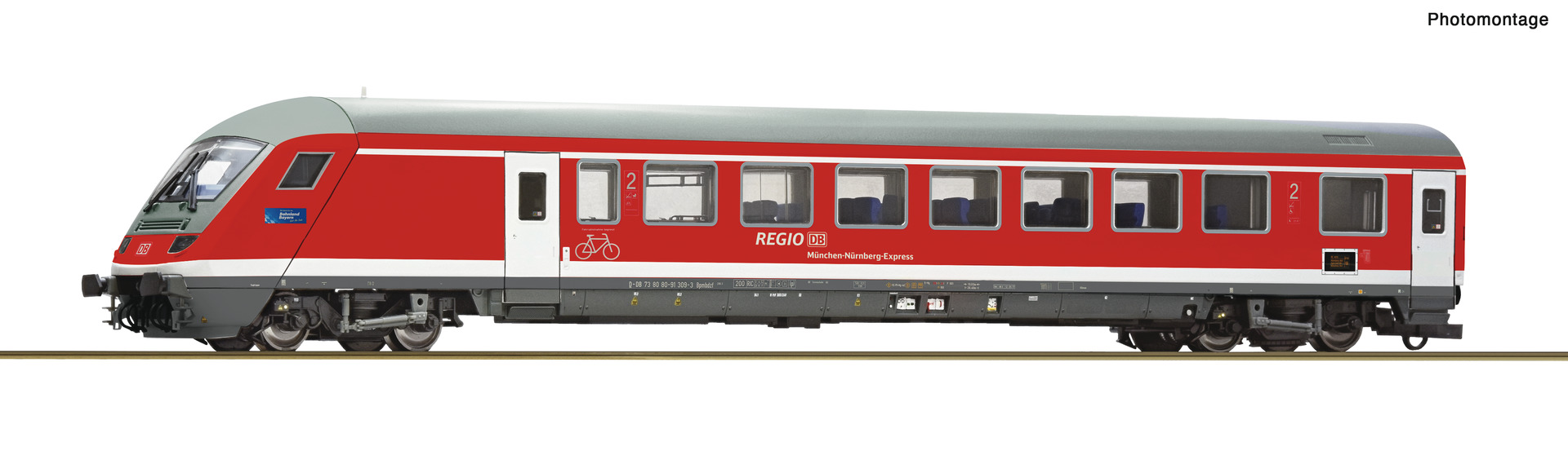 Roco 6210098 <br>RE-Steuerwagen, DB AG DCC Roco 6210098 <br>RE-Steuerwagen, DB AG DCC
