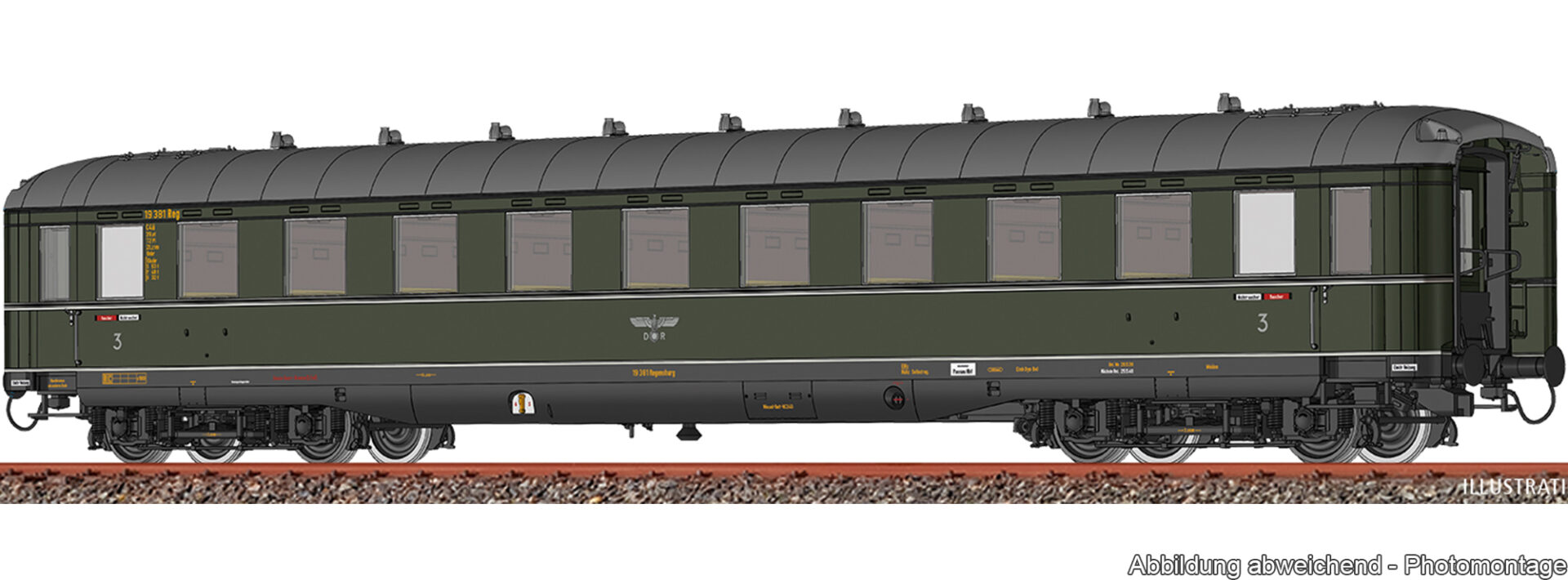 Brawa 51030 <br>Personenwagen C4i DRG DC+ LED Brawa 51030 <br>Personenwagen C4i DRG DC+ LED