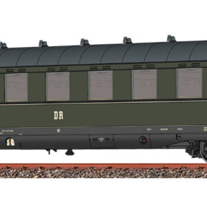 Brawa 51072 <br>Personenwagen B4üpe DR DC + LED