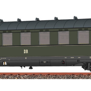 Brawa 51073 <br>Personenwagen B4üpe DR DC + LED