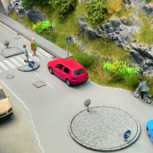 Noch 14388 <br>Verkehrsinsel-Set Laser-Cut