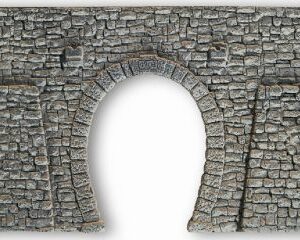 Noch 58247 <br>Tunnel-Portal 1-gleisig Bruchstein